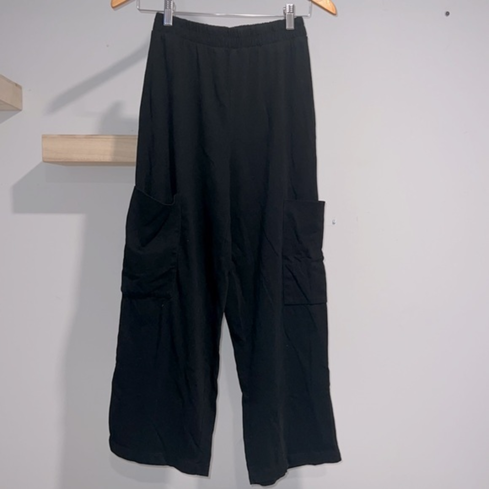 Zara black flowy‎ pants new